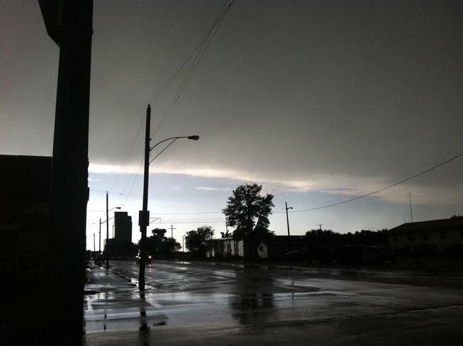 Dark Clounds and stormy weather Canora, Saskatchewan Canada