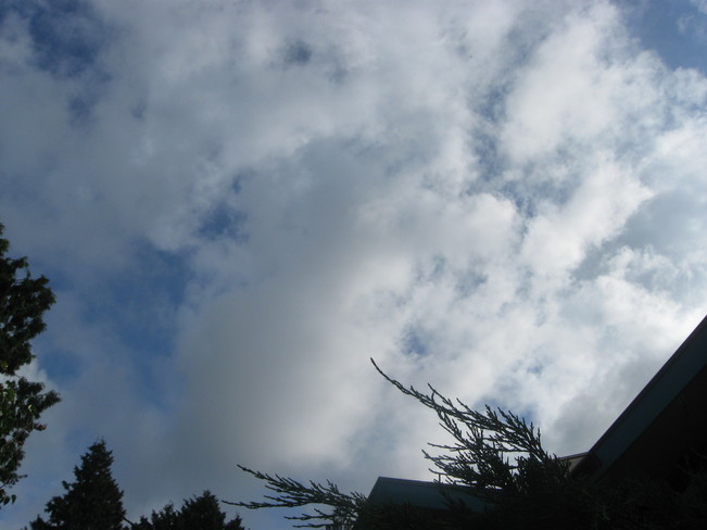 cloud cover Surrey, British Columbia Canada