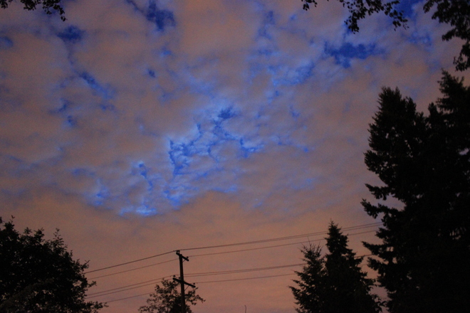 late twilight Greater Vancouver, British Columbia Canada