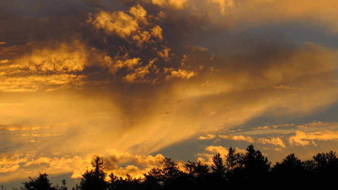 Golden sky Timmins, Ontario Canada