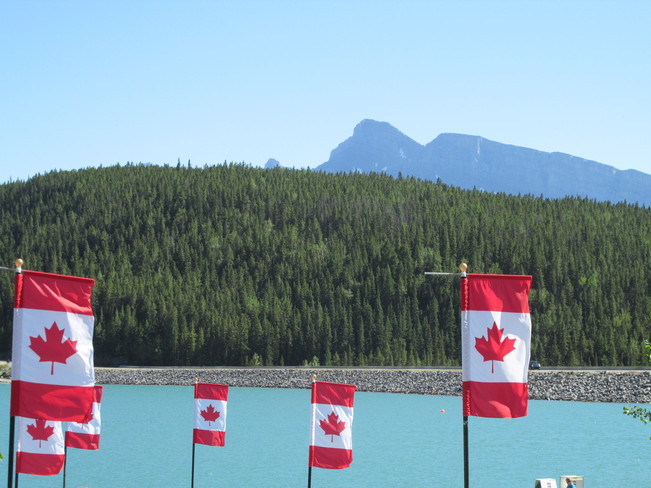 Lake Flags Banff, Alberta Canada