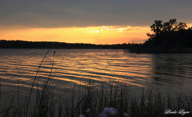 Norris Lake Before Sunset Inwood, Manitoba Canada
