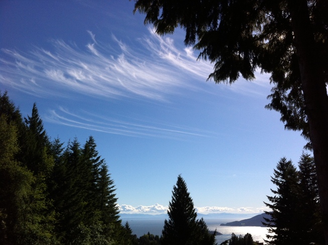 Cirrus clouds West Vancouver, British Columbia Canada