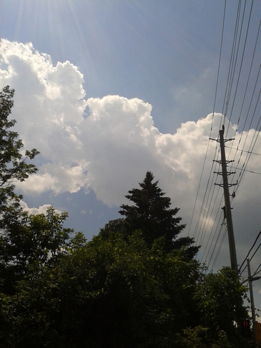 Clouds before the rainstorm Ottawa, Ontario Canada