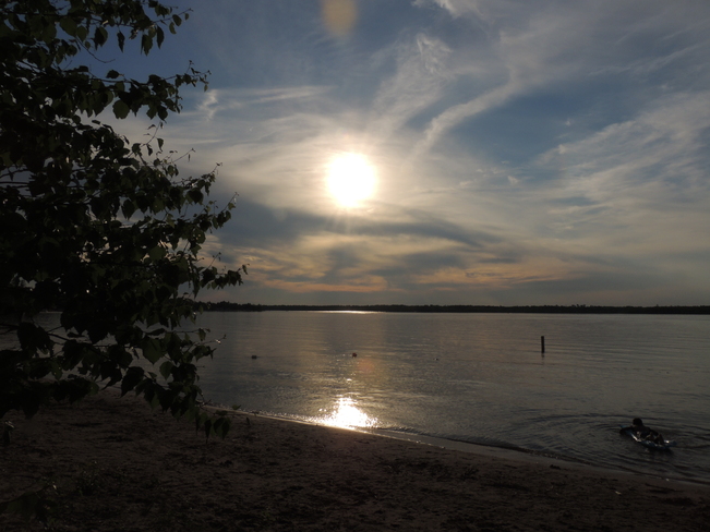 Dorthy lake sunset Rennie, Manitoba Canada