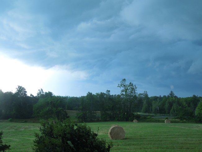 Storm coming over the Farm Napanee, Ontario Canada