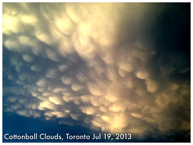 Cotton Ball Clouds East York, Ontario Canada