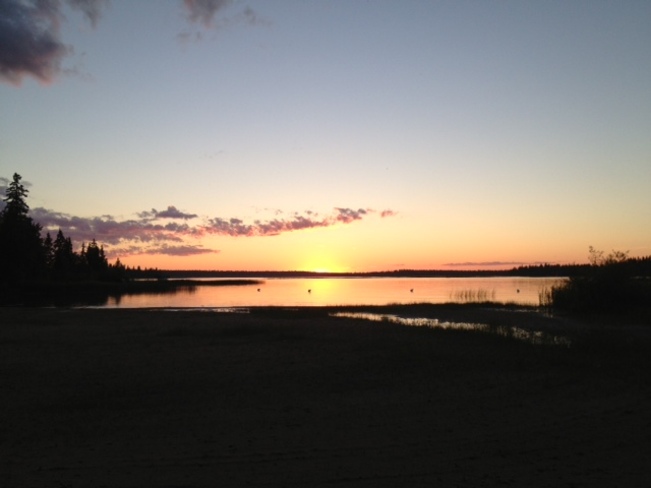 Sunset Christopher Lake, Saskatchewan Canada