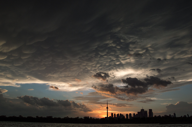 Sunset after storm Toronto, Ontario Canada