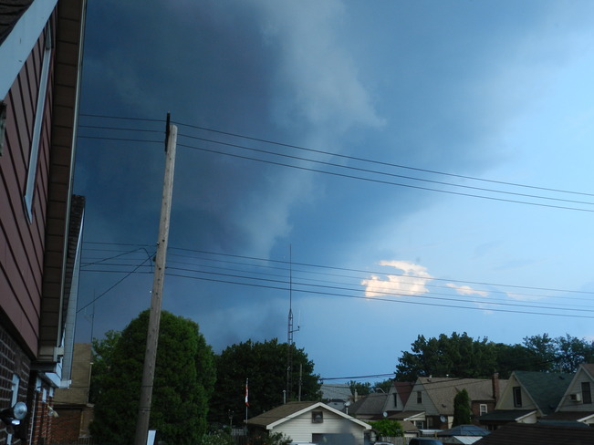 Storm moving in Hamilton, Ontario Canada