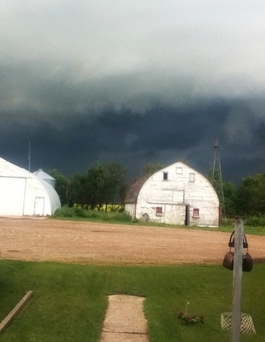 Storm rolling in Glenboro, Manitoba Canada