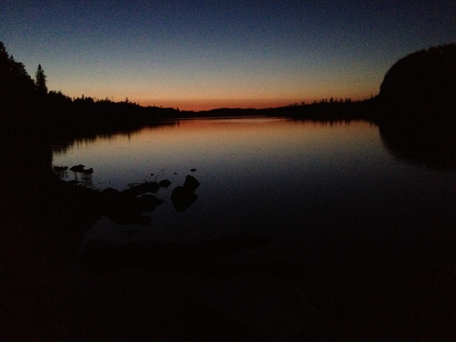 sun set Thunder Bay, Ontario Canada
