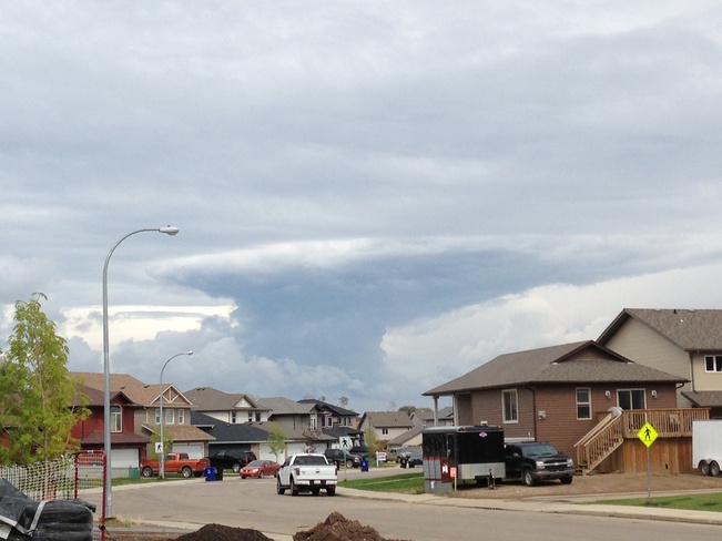 storm clouds Fort McMurray, Alberta Canada