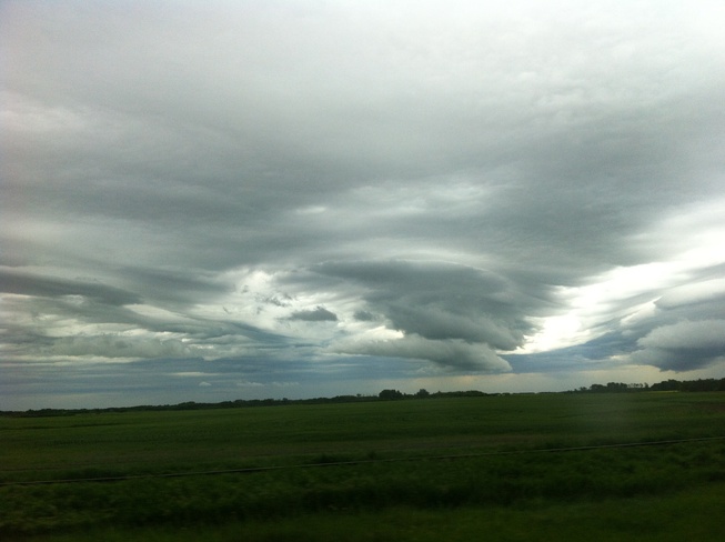 is that a funnel cloud? Duff, Saskatchewan Canada