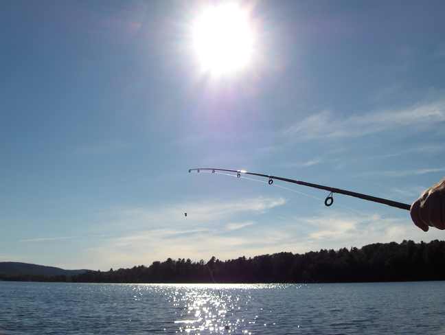 Sun down Fishing Massey, Ontario Canada