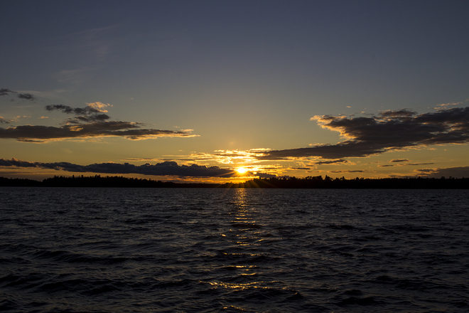 Sunset on Long Bay Sioux Narrows - Nestor Falls, Ontario Canada