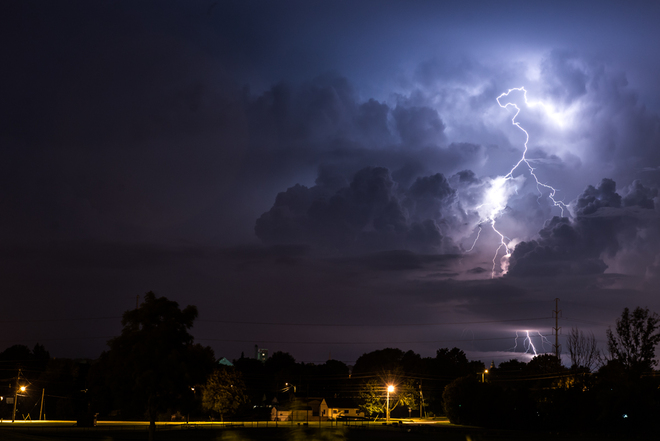 Lightning Storm Woodstock, Ontario Canada