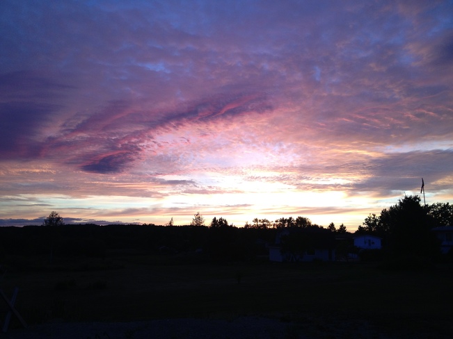 the evening sky Bathurst, New Brunswick Canada