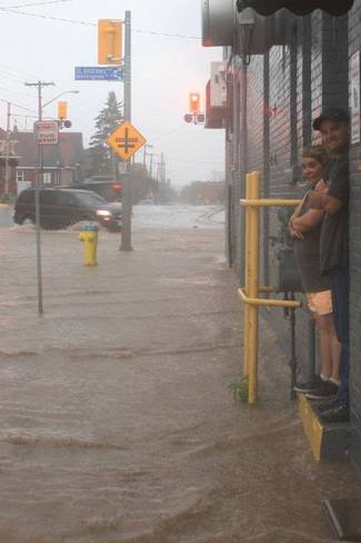 Flash Flooding Sault Ste. Marie, Ontario Canada