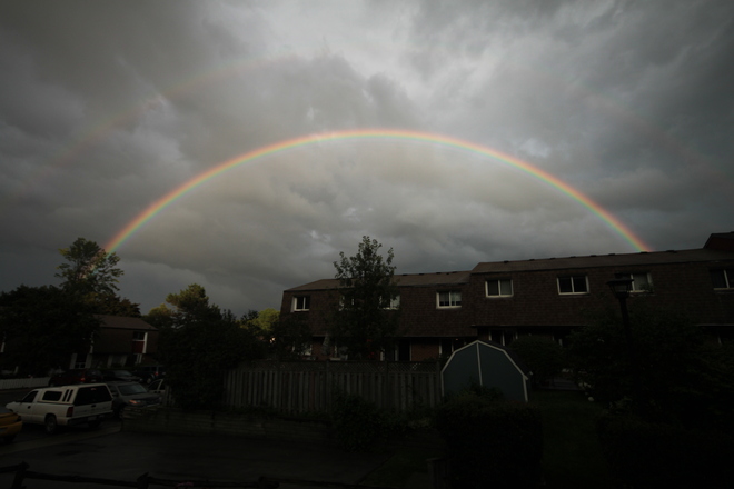 double rainbow Acton, Ontario Canada