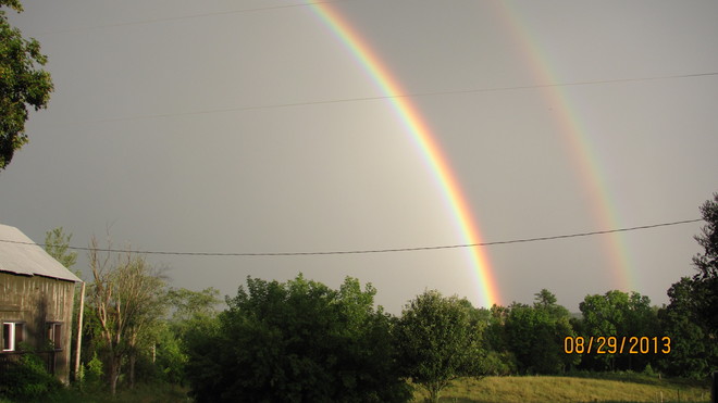 double rainbow Madoc, Ontario Canada