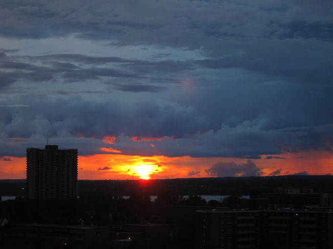 Sunset after storm July 29 Ottawa, Ontario Canada