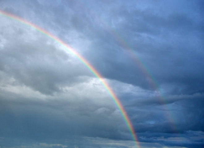 INTENSE Double Rainbow Nepean, Ontario Canada