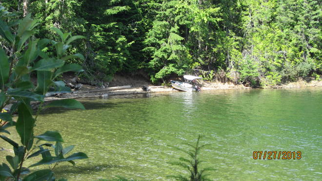 Gorgeous green water Cherryville, British Columbia Canada
