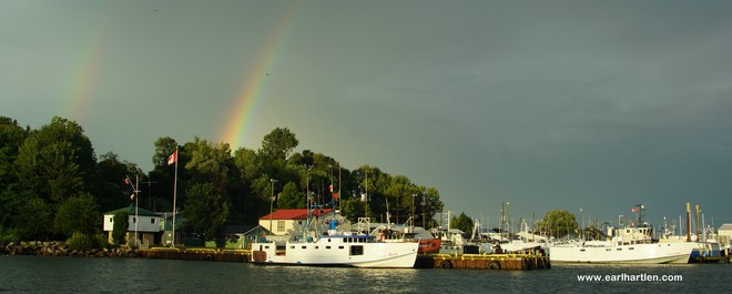 Port Dover's Double Rainbow Port Dover, Ontario Canada
