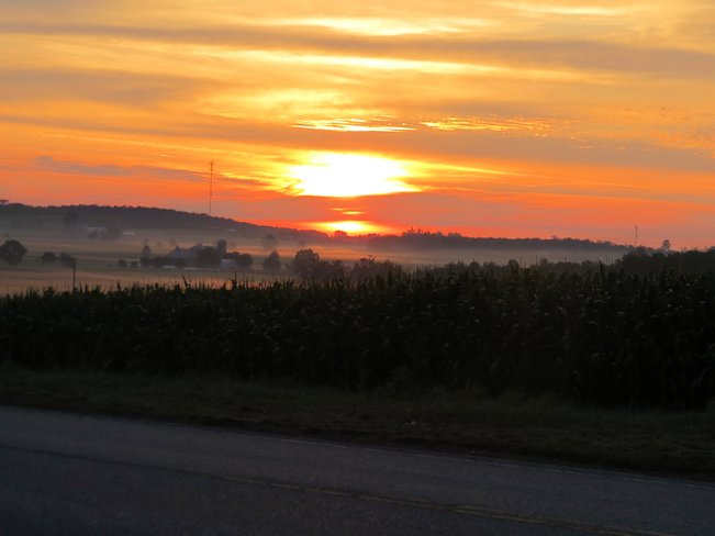 Sunrise on the farm Stratford, Ontario Canada
