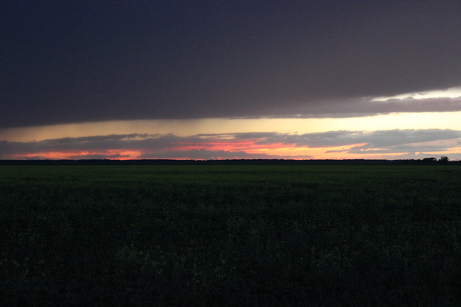 Sunset Niverville, Manitoba Canada