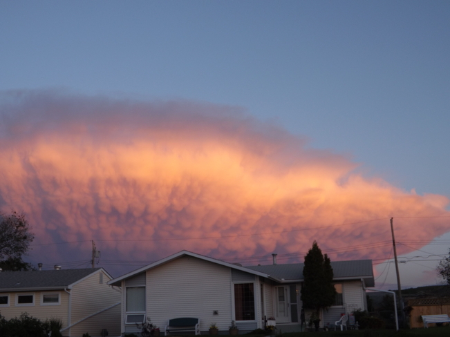 storm cloud Drumheller, Alberta Canada