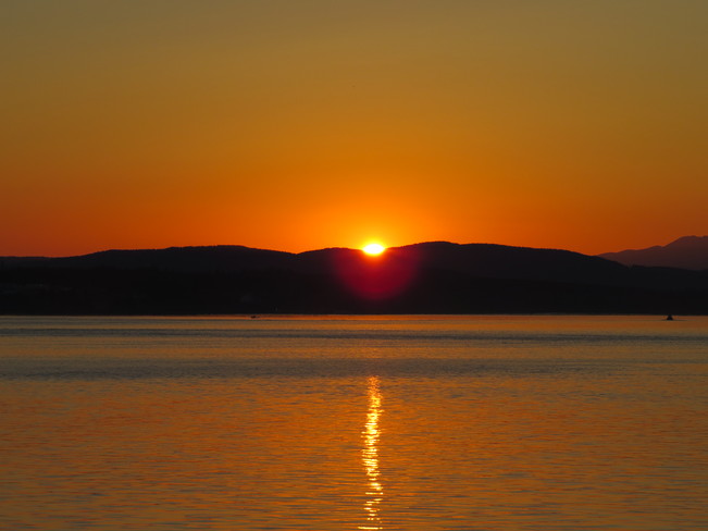 Quadra island sunset Comox, British Columbia Canada