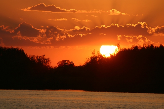Sunset at Stephenfield Lake Morden, Manitoba Canada