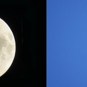 Lune de jour et de nuit!