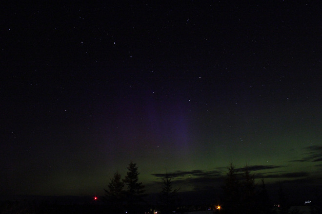 Northern Lights for our Civic Holiday Moonbeam, Ontario Canada