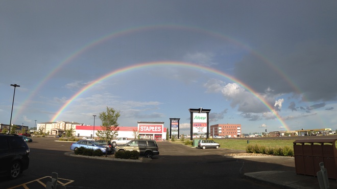 Olds Double Rainbow Olds, Alberta Canada