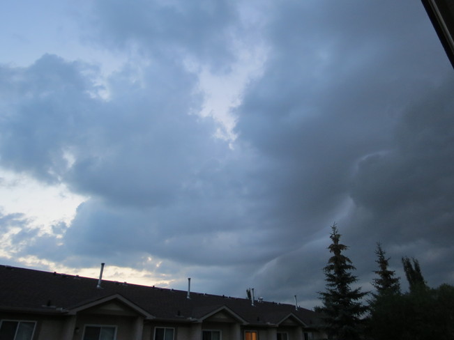 storm coming in Edmonton, Alberta Canada
