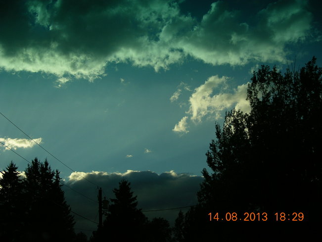 Welcome home to dark clouds Salisbury, New Brunswick Canada