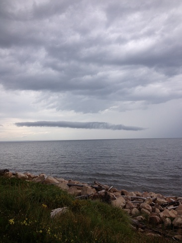 Roll cloud at Salmon Beach, NB Bathurst, New Brunswick Canada