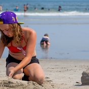 Les chateaux de sable, un must sur la plage