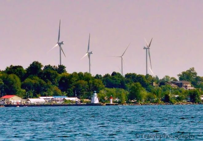 Wind Turbines. Port Dover, Ontario Canada