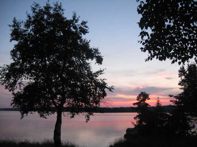 Lac de milles lacs sunset Thunder Bay, Ontario Canada
