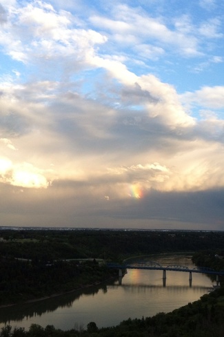 Rainbow over the River Valley Edmonton, Alberta Canada