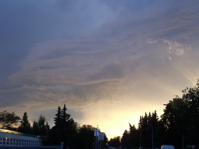 Wierd Looking Clouds to the West Edmonton, Alberta Canada