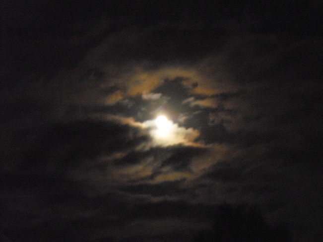 full moon Sydney, Nova Scotia Canada