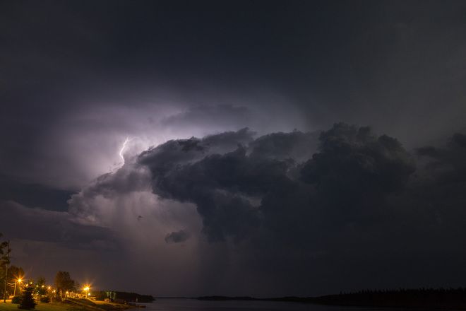 Thunderstorm over James Bay 
