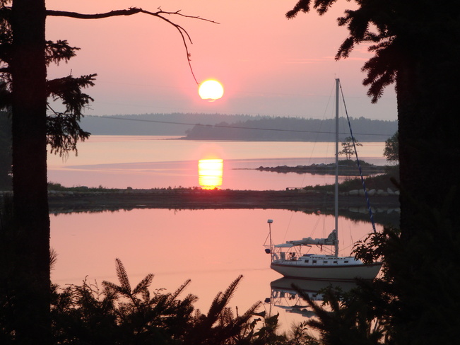 sunrise Martins River, Nova Scotia Canada