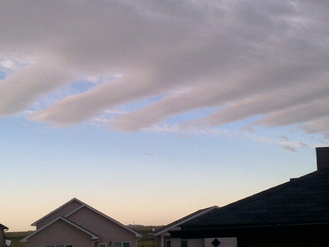 Strange Cloud Formation Regina, Saskatchewan Canada
