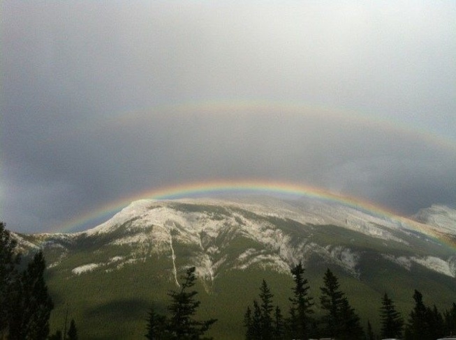 Perfect Rainbow Banff, Alberta Canada